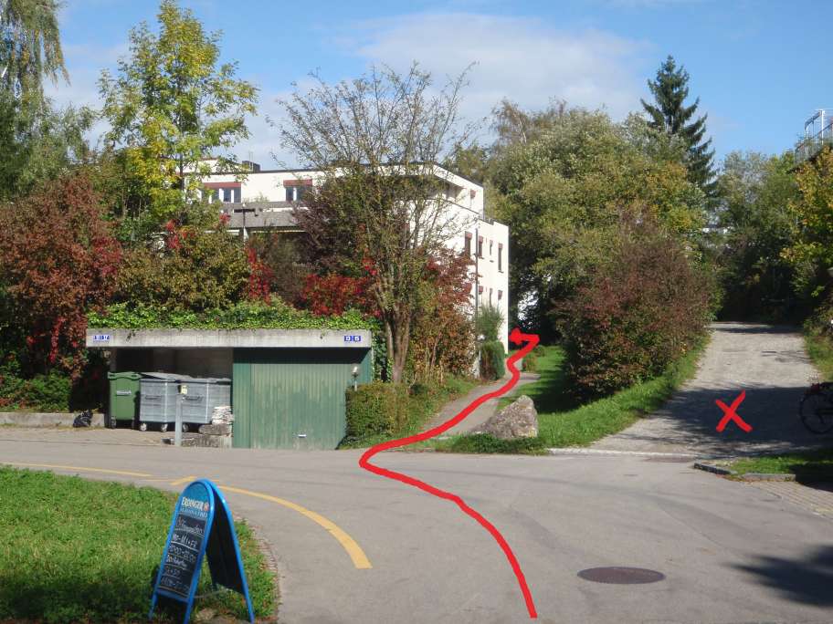 Weg zur Haust&uuml;re